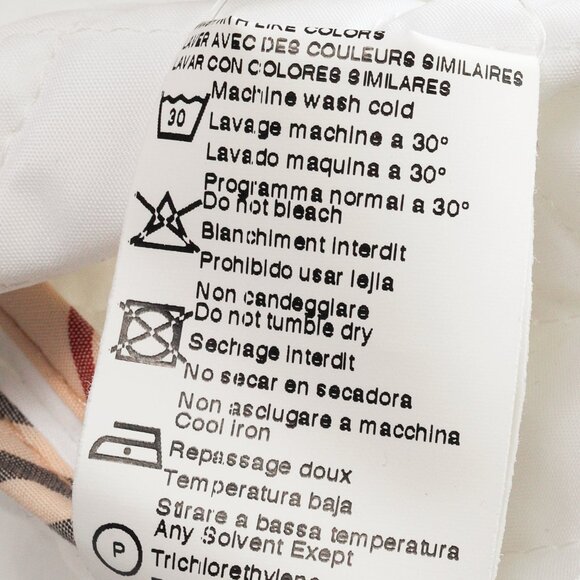 Burberry White Quilted Snap-Closure Peter Pan Collar Jacket - Picture 12 of 12